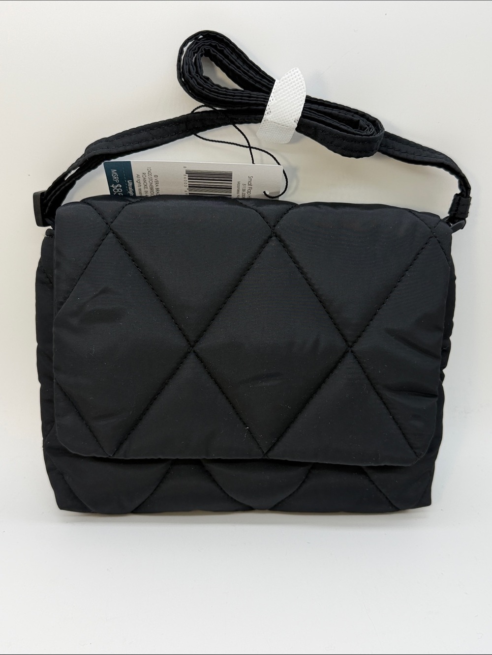 Vera Bradley Small Flap Hipster ULTRALIGHT Black NWT